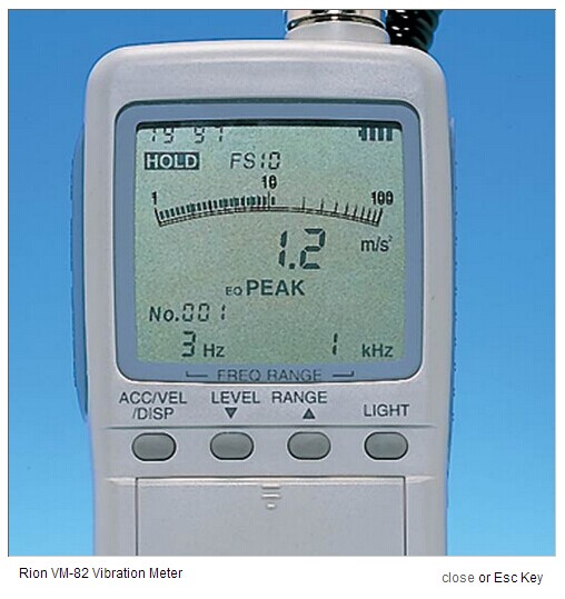 日本Rion理音VM-82便攜式測(cè)振儀